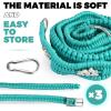 Harrison Howard Equestrian Horse Breast Collars Braided Paracord Chest with Personalized Beading Paracord Horse Tack Green(Green)
