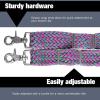 Harrison Howard Horse Tack Western Nylon Braided Roping Barrel Reins with Safety Knots and Scissor Snaps