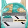 Harrison Howard Pro Luminous Horse Fly Mask Large Eye Space Full Face UV Protection for Horse Coral Orange/Navy S(Champagne Gold/Mint)