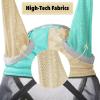 Harrison Howard Pro Luminous Horse Fly Mask Large Eye Space Full Face UV Protection for Horse Coral Orange/Navy S(Champagne Gold/Mint)