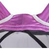Harrison Howard Pro Luminous Horse Fly Mask Large Eye Space Full Face UV Protection for Horse Coral Orange/Navy S(Dark Magenta)