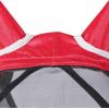 Harrison Howard Pro Luminous Horse Fly Mask Large Eye Space Full Face UV Protection for Horse Coral Orange/Navy S(Red)
