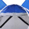 Harrison Howard Pro Luminous Horse Fly Mask Large Eye Space Full Face UV Protection for Horse Coral Orange/Navy S(Signature Blue)