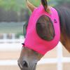 Harrison Howard Superior Comfort Stretchy Fly Masks Breathable Soft on Skin Without Ear Covers(No Ear-Rose Pink)
