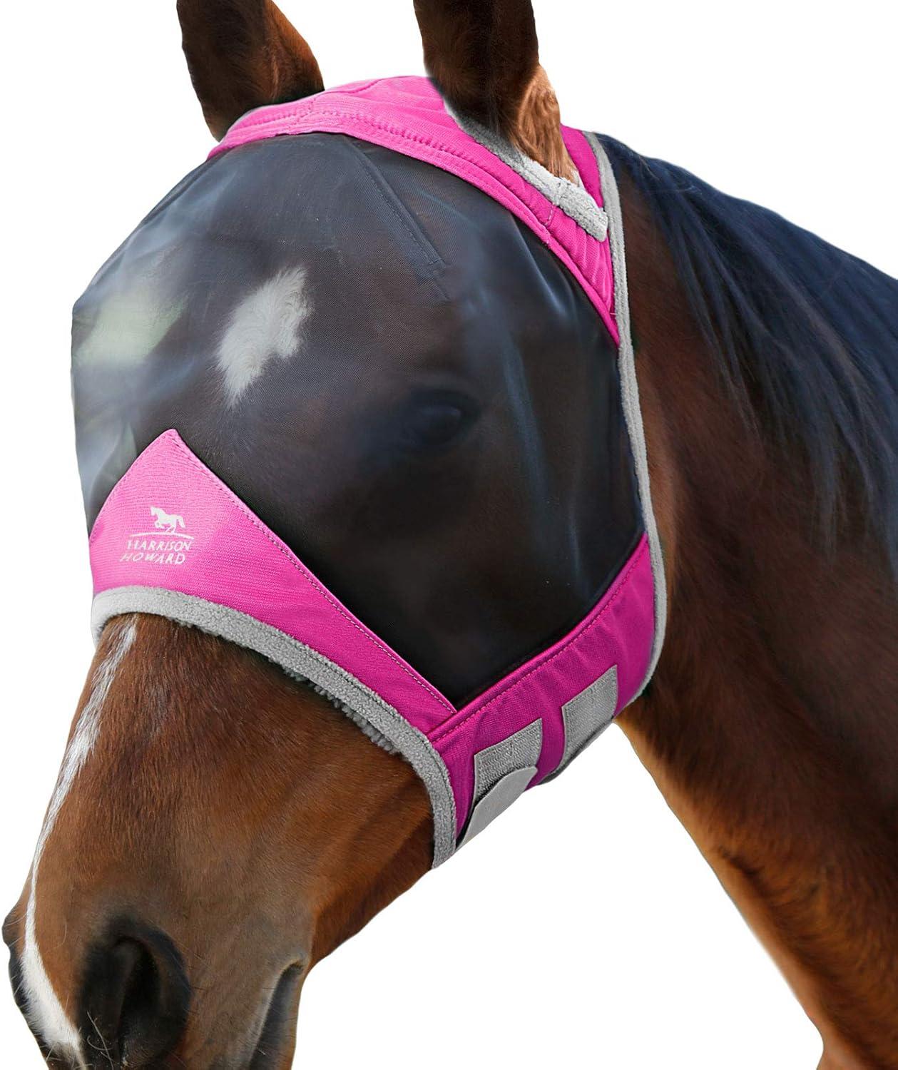 image:imageHarrison Howard CareMaster Pro Luminous Fly Mask Large Eye Space Standard Aquamarine S PonyFlamingo