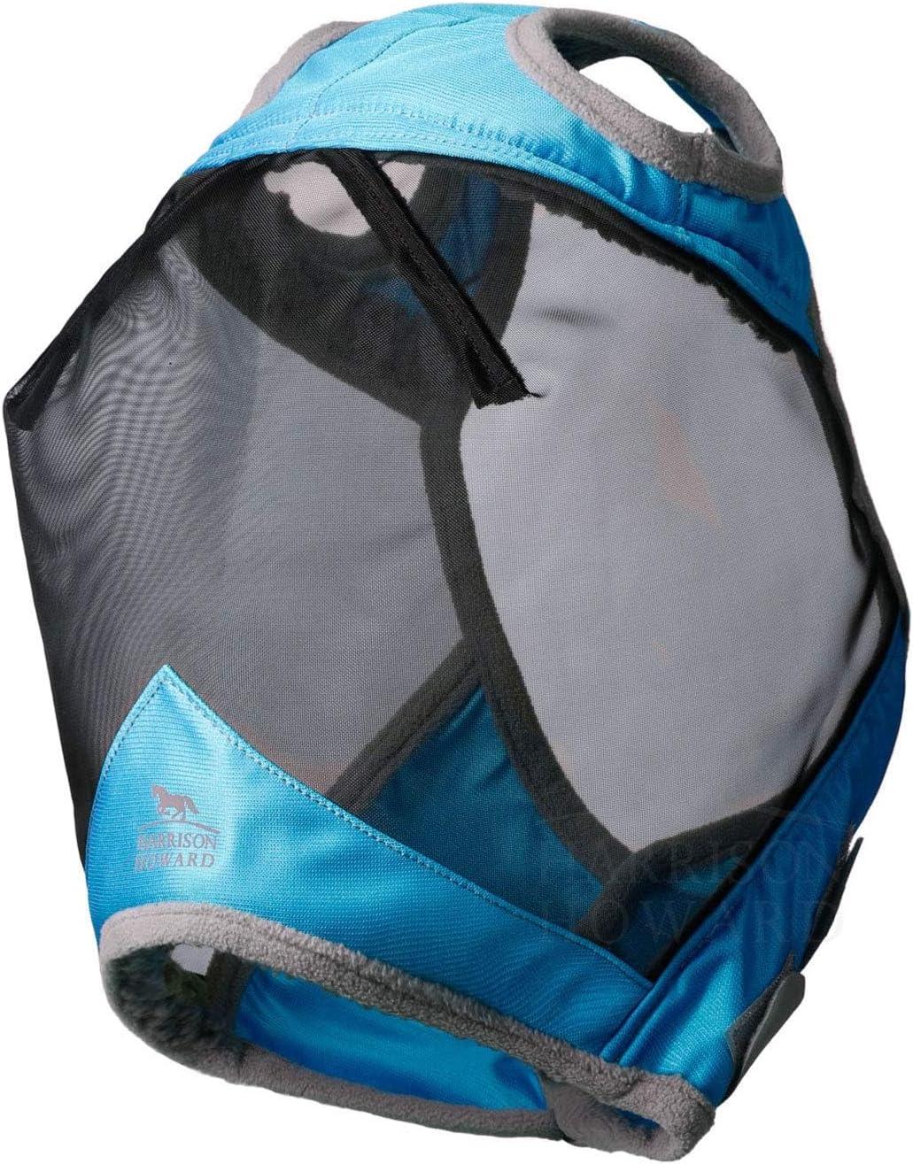 image:imageHarrison Howard CareMaster Pro Luminous Fly Mask Large Eye Space Standard Aquamarine S PonyVoodoo Blue
