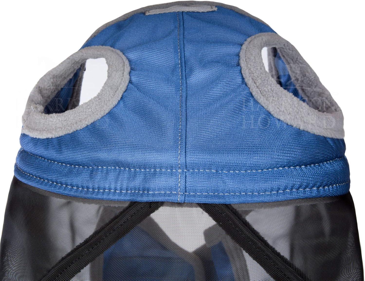 image:imageHarrison Howard CareMaster Pro Luminous Horse Fly Mask Large Eye Space Full Face Standard with Nose No Ears Aquamarine S PonyAquamarine