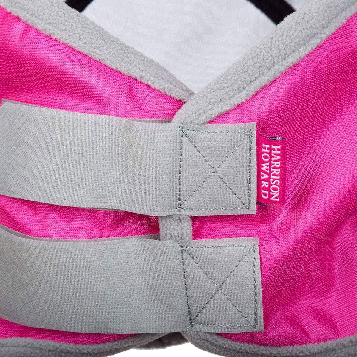 image:imageHarrison Howard CareMaster Pro Luminous Horse Fly Mask Large Eye Space Full Face Standard with Nose No Ears Aquamarine S PonyFlamingo