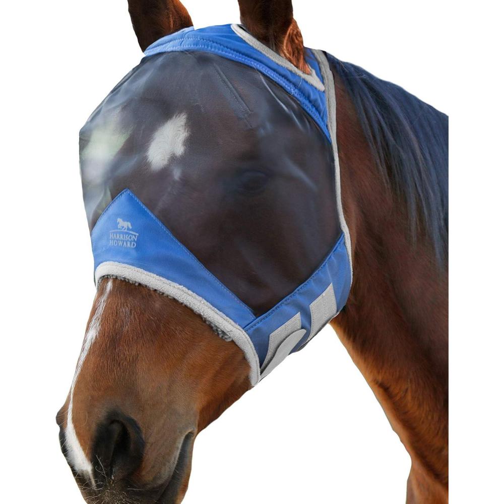 image:imageHarrison Howard CareMaster Pro Luminous Fly Mask Large Eye Space Standard Aquamarine S PonyAquamarine