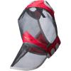 Harrison Howard CareMaster Pro Luminous Horse Fly Mask Large Eye Space Full Face Standard with Nose No Ears Aquamarine S Pony(Ruby)