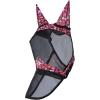 Harrison Howard Pro LumiVista Horse Full Face Fly Mask Large Eye Space Long Nose with Ears UV Protection for Horse Cute Hearts L(Cute Hearts)