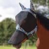 Harrison Howard Pro LumiVista Horse Full Face Fly Mask Large Eye Space Long Nose with Ears UV Protection for Horse Cute Hearts L(Iridescent Prints)