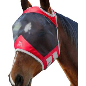 Harrison Howard CareMaster Pro Luminous Fly Mask Large Eye Space Standard Aquamarine S Pony(Ruby)