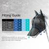 Harrison Howard CareMaster Horse Fly Mask Large Eye Space Full Face No Ears Black Small Pony(Silver/Purple)