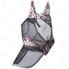 Harrison Howard LumiVista Horse Fly Mask Long Nose with Ears UV Protection for Horse Green Cactus L Full Size(Tribal Rhombus)