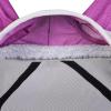 Harrison Howard Pro Luminous Horse Fly Mask Long Nose with Ears UV Protection for Horse Azure Blue/Silver Small Pony(Dark Magenta)