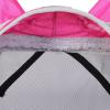 Harrison Howard Pro Luminous Horse Fly Mask Long Nose with Ears UV Protection for Horse Azure Blue/Silver Small Pony(Flamingo)