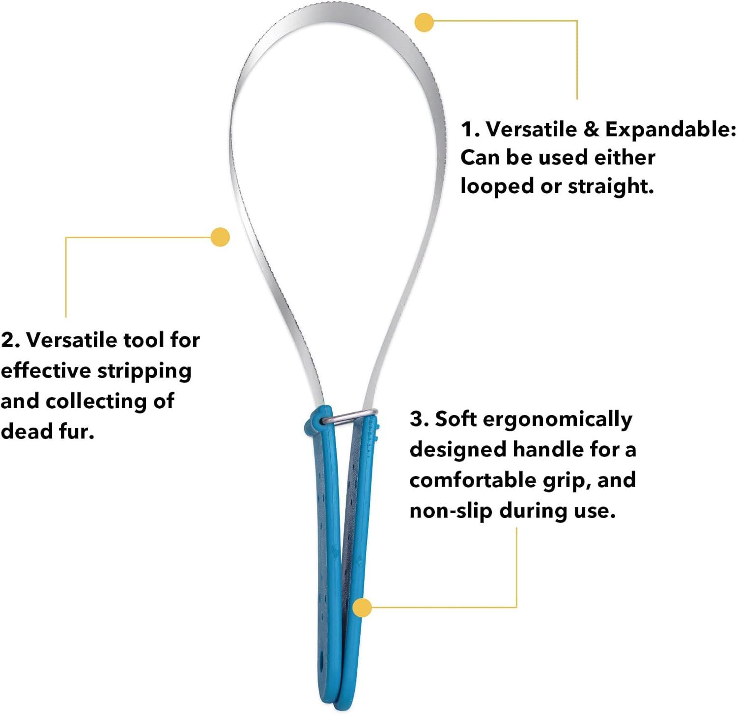 image:imageHarrison Howard ShineWell Stainless Steel Sheding Blade with Soft Touch Grip for Horses Dogs