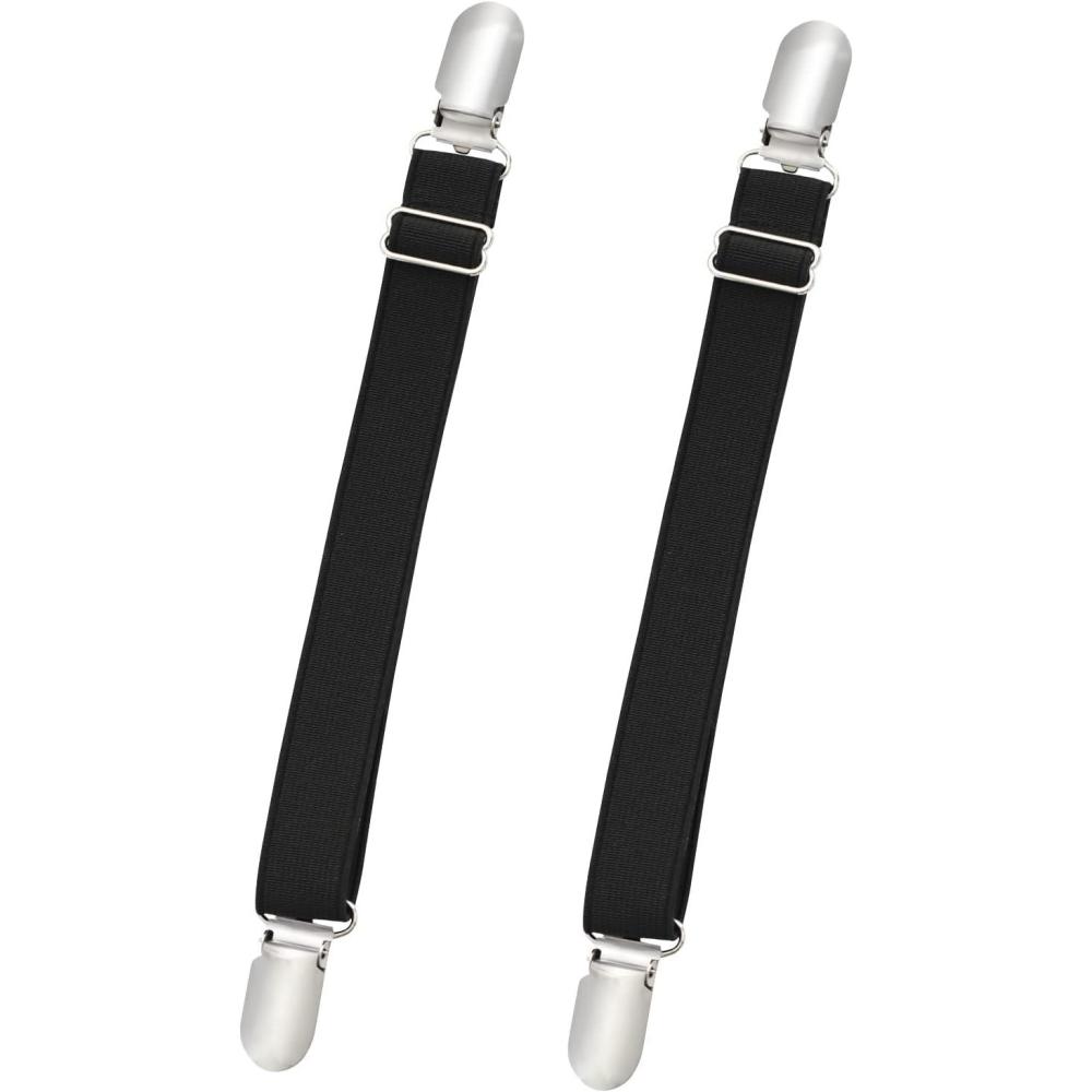 image:imageHarrison Howard Elastic Adjustable Womens Boot Straps Pant Stirrups with Extra Heavy Sturdy Clip