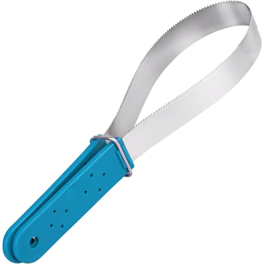 image:imageHarrison Howard ShineWell Stainless Steel Sheding Blade with Soft Touch Grip for Horses Dogs