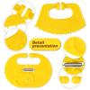 Harrison Howard 12PCS Plastic Calf Weaner Yellow Cow Nose Thorn The Mavericks Weaning with Thick Cattle Nose Rings Yellow