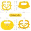 Harrison Howard 12PCS Plastic Calf Weaner Yellow Cow Nose Thorn The Mavericks Weaning with Thick Cattle Nose Rings Yellow