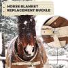 Harrison Howard 3PCS Hardware Horse Blanket Surcingle Buckle Replacement for Horse Sheets Surcingle Attachment 1 Set