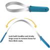 Harrison Howard ShineWell Stainless Steel Sheding Blade with Soft Touch Grip for Horses Dogs
