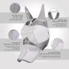Harrison Howard Full Face Horse Fly Mask UV Protection and Breathable for Equine Use Comfortable Magenta XS(Grey)