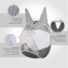 Harrison Howard Half Face Horse Fly Mask UV Protection and Breathable for Equine Use Comfortable Mint M(Grey)