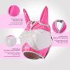 Harrison Howard Half Face Horse Fly Mask UV Protection and Breathable for Equine Use Comfortable Mint M(Magenta)