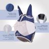 Harrison Howard Half Face Horse Fly Mask UV Protection and Breathable for Equine Use Comfortable Mint M(Navy)