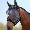 Harrison Howard LumiVista Horse Fly Mask Standard with Ears UV Protection for Horse Dream Star S Pony(Paisley Wave)