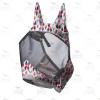 Harrison Howard LumiVista Horse Fly Mask Standard with Ears UV Protection for Horse Dream Star S Pony(Tribal Rhombus)