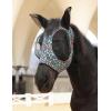 Harrison Howard Stretch Fly Mask with Forelock Opening and Patterns Comfortable Breathable Snug Fitting Horse Fly Mask Leopard M(Leopard)
