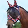 Harrison Howard LumiVista Horse Fly Mask Standard with Ears UV Protection for Horse Dream Star S Pony(Abstract Graffiti)