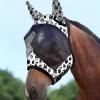 Harrison Howard LumiVista Horse Fly Mask Standard with Ears UV Protection for Horse Dream Star S Pony(Pine Cones)