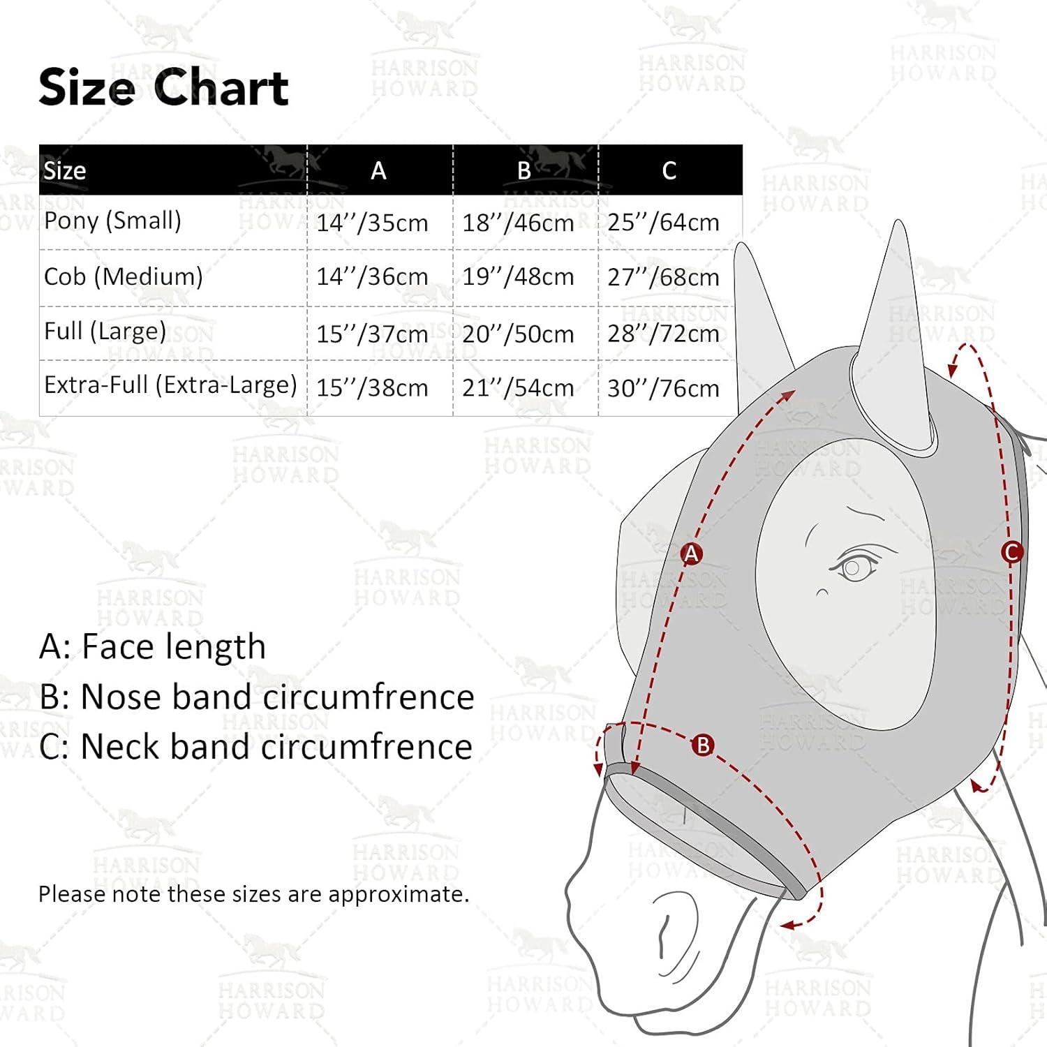 image:imageHarrison Howard Super Comfort Stretchy Fly Mask Large Eye Space with UV Protection Soft on Skin with Breathability Star MediumGraffiti Mix