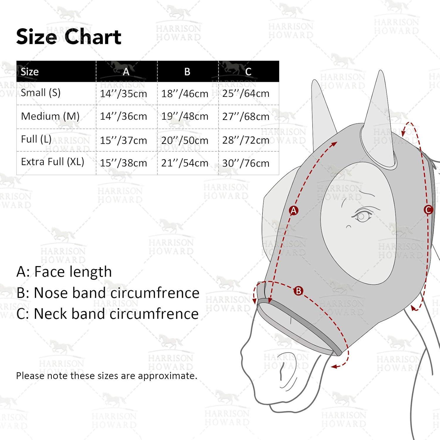 image:imageHarrison Howard Super Comfort Stretchy Fly Mask Large Eye Space with UV Protection Soft on Skin with Breathability Star MediumGraffiti Mix