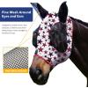 Harrison Howard Super Comfort Stretchy Fly Mask Large Eye Space with UV Protection Soft on Skin with Breathability Star Medium(Dream Star)