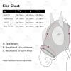 Harrison Howard Super Comfort Stretchy Fly Mask Large Eye Space with UV Protection Soft on Skin with Breathability Star Medium(Flag Grid)