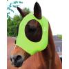 Harrison Howard Super Comfort Stretchy Fly Mask Large Eye Space with UV Protection Soft on Skin with Breathability Star Medium(Fluro-Lime)