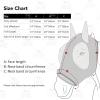 Harrison Howard Super Comfort Stretchy Fly Mask Large Eye Space with UV Protection Soft on Skin with Breathability Star Medium(Geo Feather)