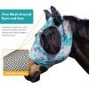 Harrison Howard Super Comfort Stretchy Fly Mask Large Eye Space with UV Protection Soft on Skin with Breathability Star Medium(Pastel Mix)