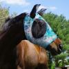 Harrison Howard Super Comfort Stretchy Fly Mask Large Eye Space with UV Protection Soft on Skin with Breathability Star Medium(Pastel Mix)