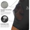 Harrison Howard Super Comfort Stretchy Fly Mask Large Eye Space with UV Protection Soft on Skin with Breathability Star Medium(Piano Black)