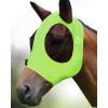 Harrison Howard Super Comfort Stretchy Fly Mask Large Eye Space with UV Protection Soft on Skin with Breathability Star Medium(Fluro-Lime)