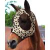 Harrison Howard Super Comfort Stretchy Fly Mask Large Eye Space with UV Protection Soft on Skin with Breathability Star Medium(Leopard Print)