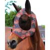 Harrison Howard Super Comfort Stretchy Fly Mask Large Eye Space with UV Protection Soft on Skin with Breathability Star Medium(Orange Paisley)