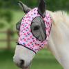 Harrison Howard Super Comfort Stretchy Fly Mask Large Eye Space with UV Protection Soft on Skin with Breathability Star Medium(Weaving Dots)